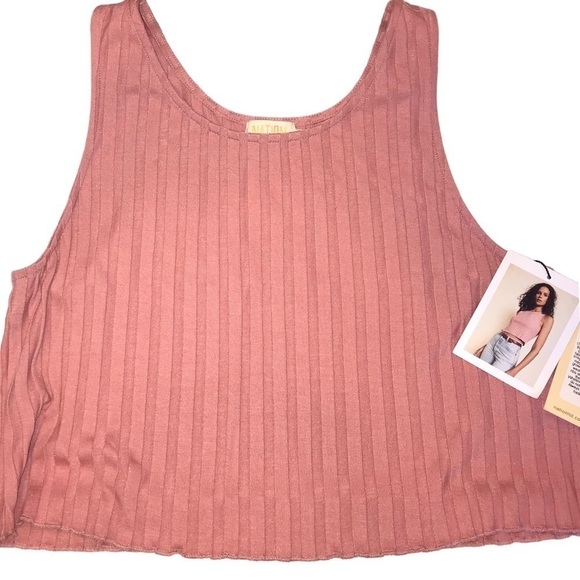NATION LTD  BRITNEY TANK GERANIUM NWT L - Picture 2 of 5